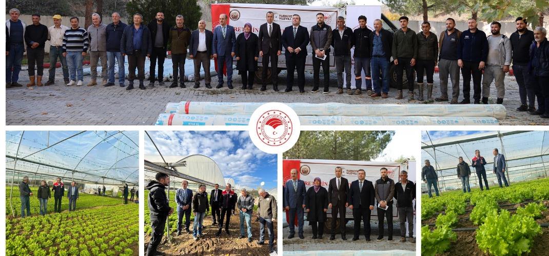 52 ÇİFTÇİMİZE 38,5 TON SERA NAYLONU DAĞITILDI!